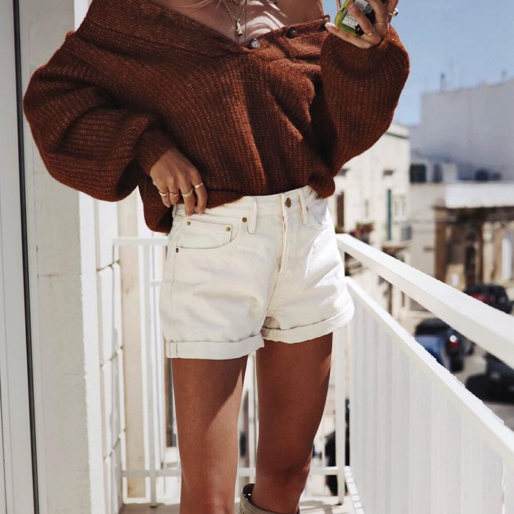 Sezane Niels denim shorts FR 36 US 4